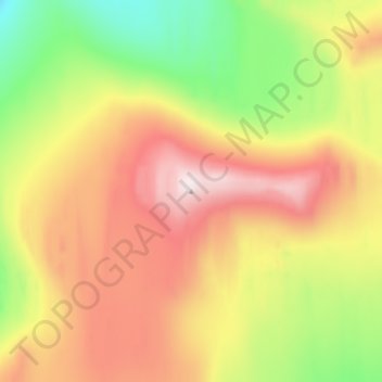 Mapa topográfico Barbeau Peak, altitud, relieve