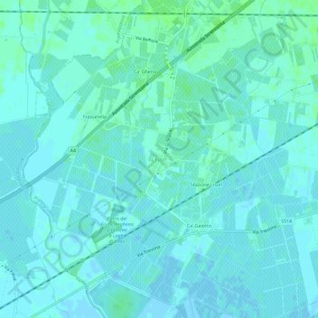 Mapa topográfico Lison, altitud, relieve