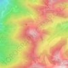 Mapa topográfico Setzberg, altitud, relieve