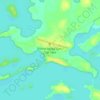Mapa topográfico Cat Lake, altitud, relieve