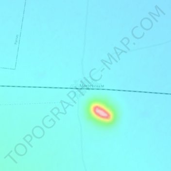 Mapa topográfico Marte, altitud, relieve