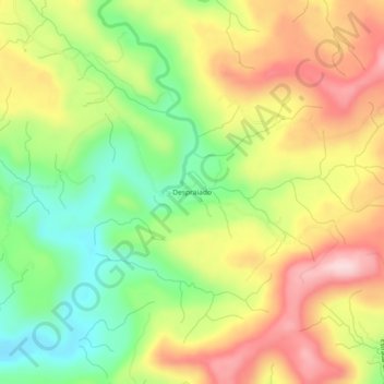 Mapa topográfico Despraiado, altitud, relieve