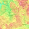 Mapa topográfico Nürnberger Land, altitud, relieve