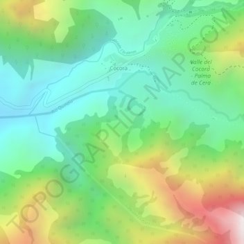 Mapa topográfico San Jose, altitud, relieve