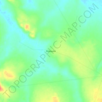 Mapa topográfico Roncador, altitud, relieve