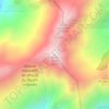 Mapa topográfico Monte Cardo, altitud, relieve