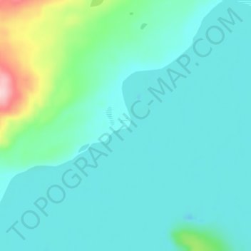 Mapa topográfico Hazen Camp, altitud, relieve