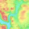 Mapa topográfico Erpfingen, altitud, relieve