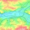Mapa topográfico Keuern, altitud, relieve