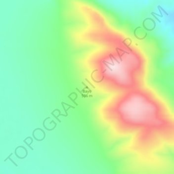 Mapa topográfico Bayo, altitud, relieve