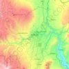 Mapa topográfico Ambato, altitud, relieve