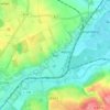 Mapa topográfico Aue, altitud, relieve