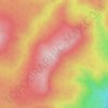 Mapa topográfico Cordillera Riesco, altitud, relieve