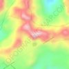 Mapa topográfico Chiles, altitud, relieve