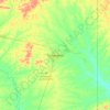 Mapa topográfico Tumeremo, altitud, relieve