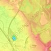 Mapa topográfico Köttingen, altitud, relieve