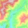 Mapa topográfico Matanza, altitud, relieve