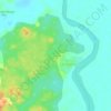 Mapa topográfico El Guamo, altitud, relieve
