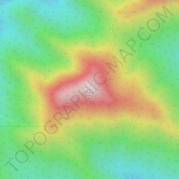 Mapa topográfico Morro do Pico Torto, altitud, relieve