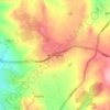 Mapa topográfico Werrington, altitud, relieve