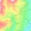 Mapa topográfico Compañía Obraje, altitud, relieve