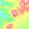 Mapa topográfico Las Minitas, altitud, relieve