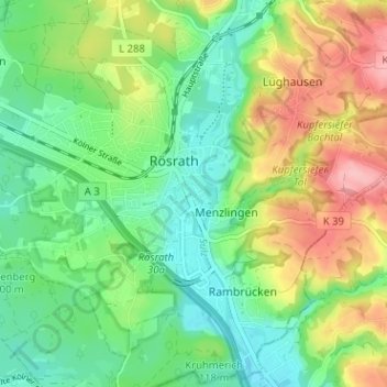 Mapa topográfico Im Pannenauel, altitud, relieve