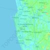Mapa topográfico Sri Jayawardenapura Kotte, altitud, relieve