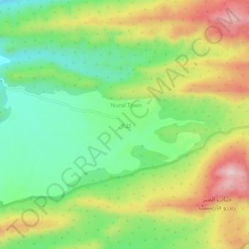 Mapa topográfico کلیال, altitud, relieve