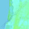 Mapa topográfico Pantai Remis, altitud, relieve