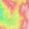 Mapa topográfico Lamas, altitud, relieve