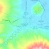 Mapa topográfico Jiquilpan de Juárez, altitud, relieve