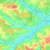 Mapa topográfico Teising, altitud, relieve