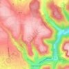 Mapa topográfico Bustollen, altitud, relieve