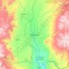 Mapa topográfico Latacunga, altitud, relieve