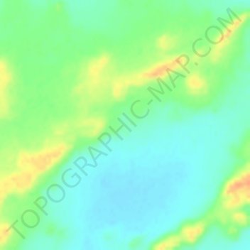 Mapa topográfico Hadjer Agous, altitud, relieve