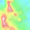 Mapa topográfico Pico médio dos três irmãos, altitud, relieve