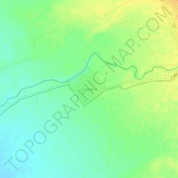 Mapa topográfico Orizaba, altitud, relieve