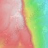Mapa topográfico Bergner Kreuz - Croce di Forcella Piccola, altitud, relieve