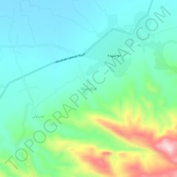 Mapa topográfico Mundial, altitud, relieve