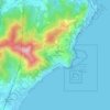 Mapa topográfico Costa dei Ginestri, altitud, relieve