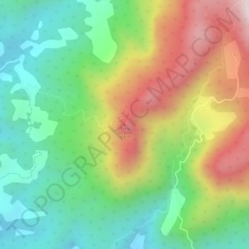 Mapa topográfico Morro da Igreja, altitud, relieve