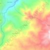 Mapa topográfico La Plama, altitud, relieve
