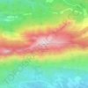 Mapa topográfico Pic des Mouches, altitud, relieve