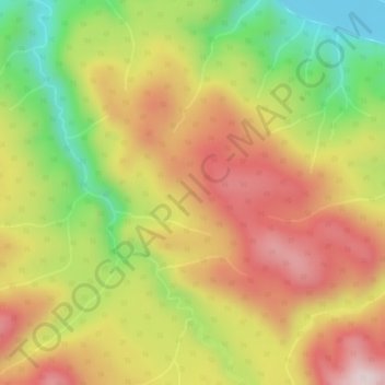 Mapa topográfico Sentinel Range, altitud, relieve