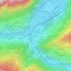 Mapa topográfico Angedair, altitud, relieve