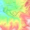 Mapa topográfico Melga, altitud, relieve