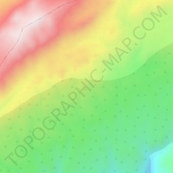 Mapa topográfico Cástulo, altitud, relieve