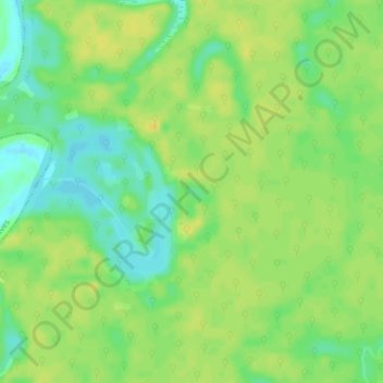 Mapa topográfico Santo Elias, altitud, relieve