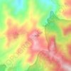 Mapa topográfico Río Blanco, altitud, relieve